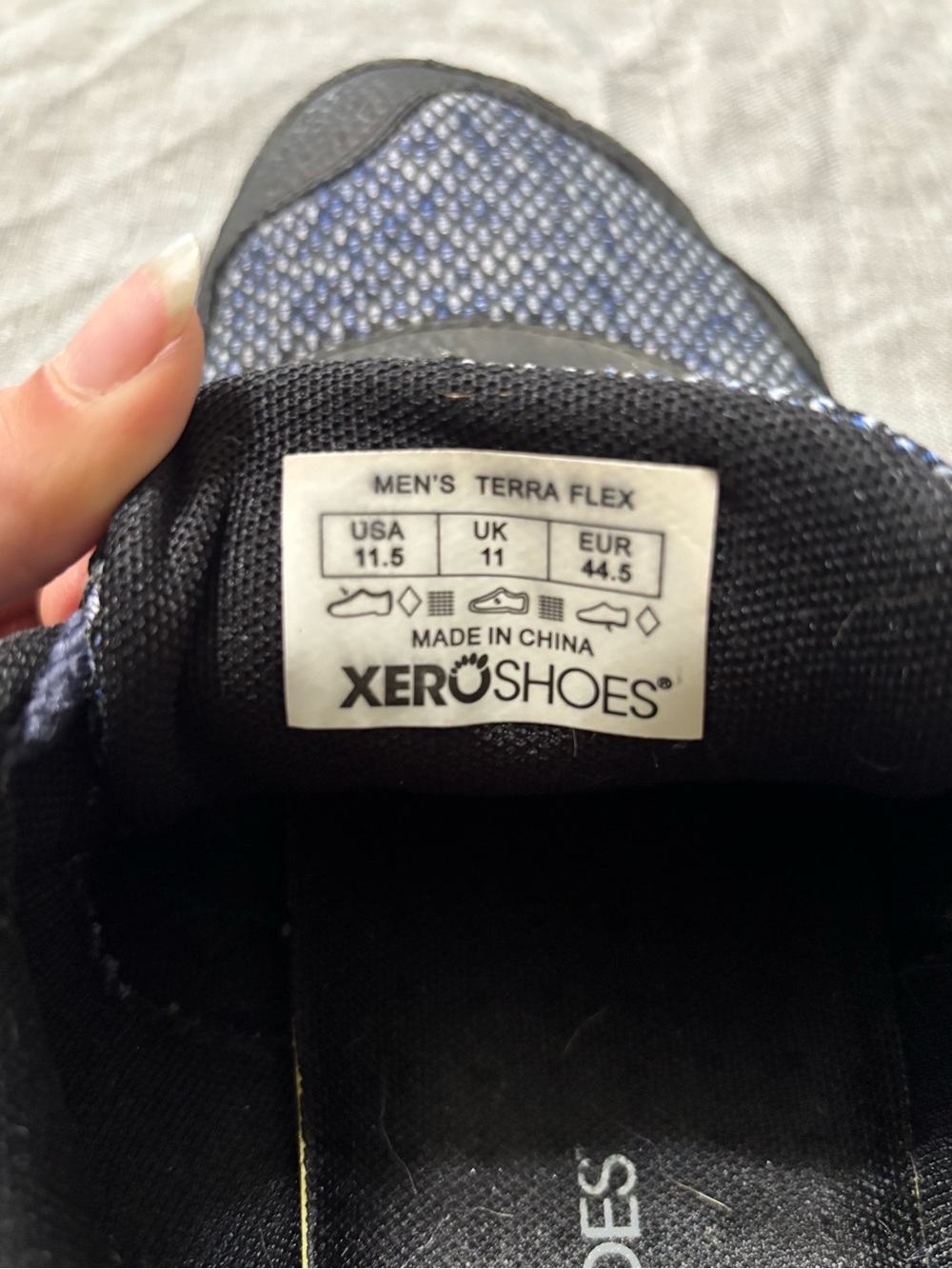 Xero Shoes Men's Terra Flex Athletic Shoes - Black and Blue
